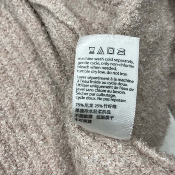 Barefoot Dreams Pink Blush Cozy Chic Lite Knit Soft Robe with Tie / Large / XL - Picture 6 of 8